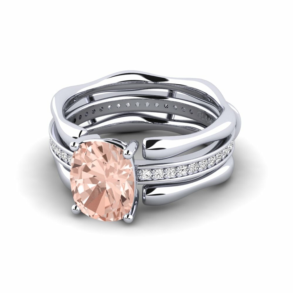 Enhancer Morganite Rings