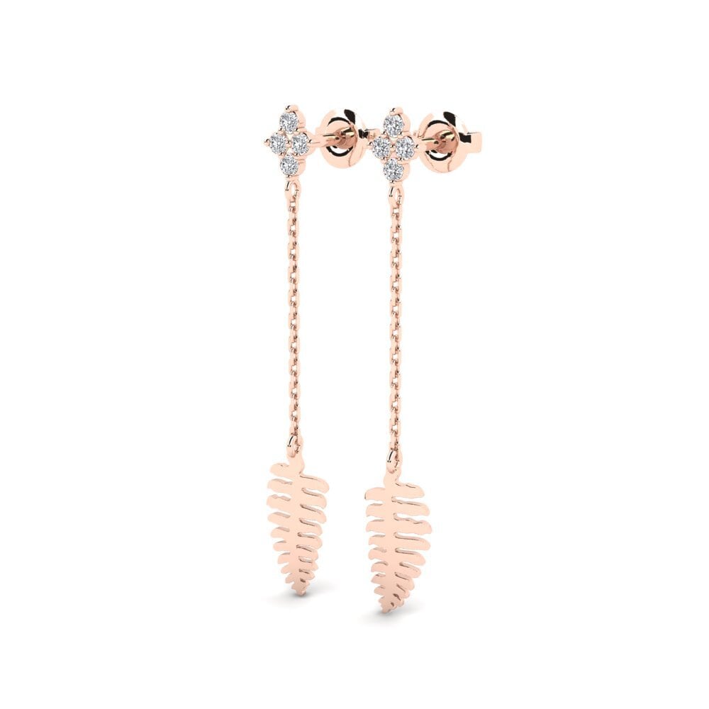 14k Rose Gold Women's Earring Belpasso - A