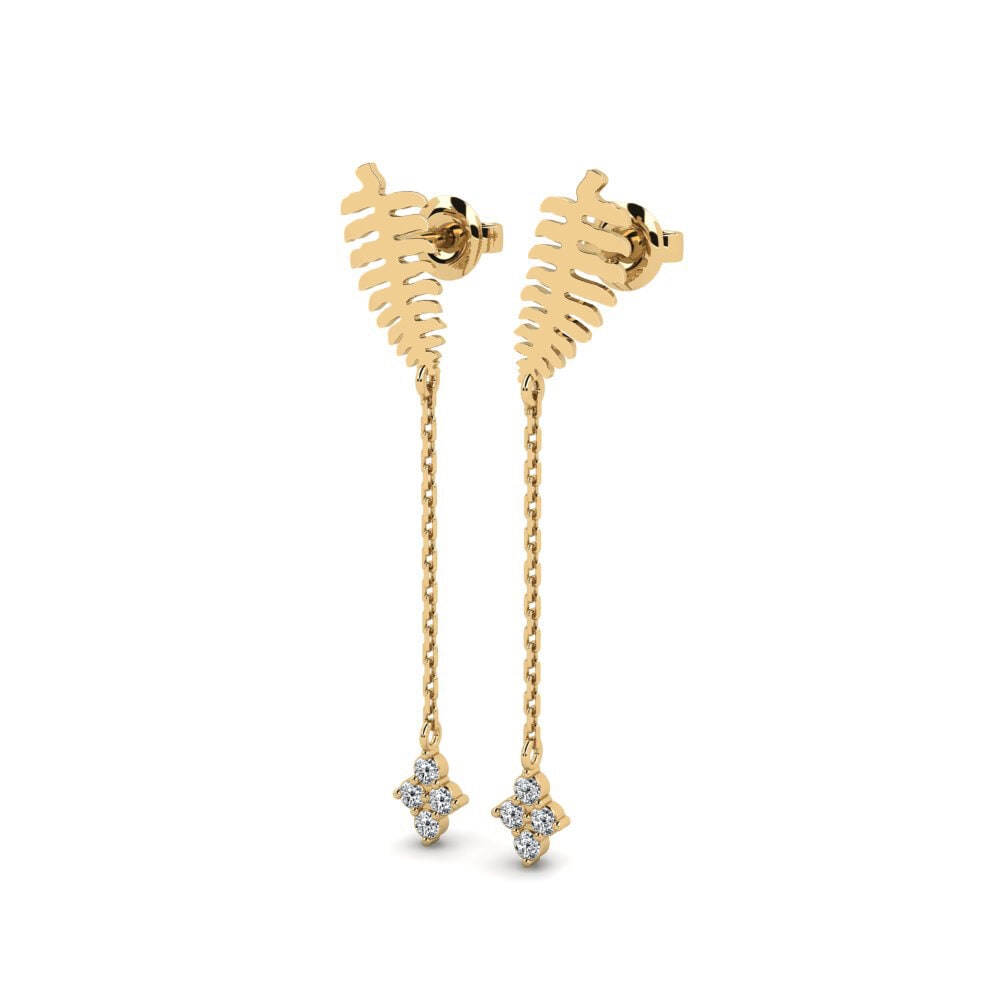 diamond-zirconia Women's ต่างหู Belpasso - B