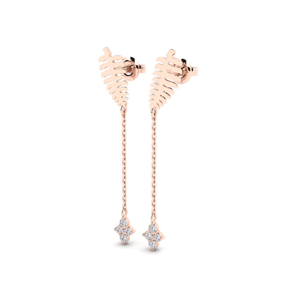 14k Rose Gold Women's Earring Belpasso - B