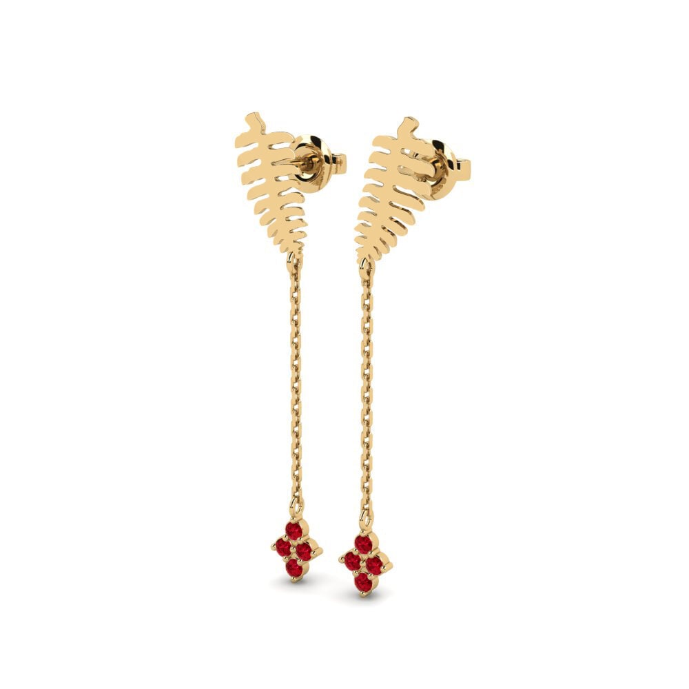 ruby-zirconia Women's ต่างหู Belpasso - B