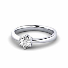 Classic Solitaire Moissanite Engagement Rings