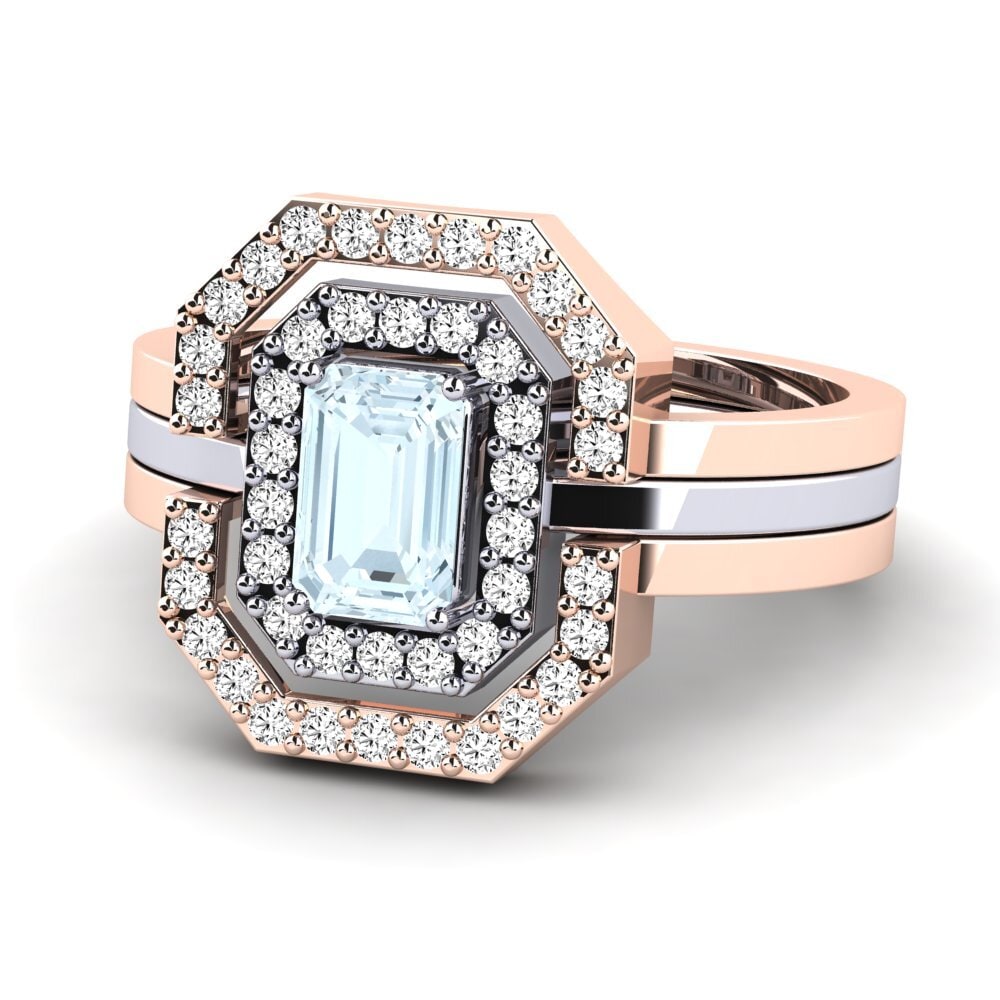 Aquamarine Ring Belys SET
