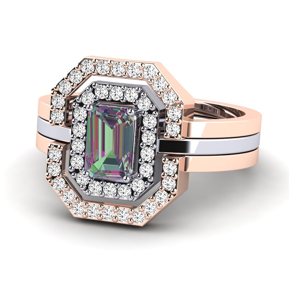 Topacio Místico Anillo Belys SET