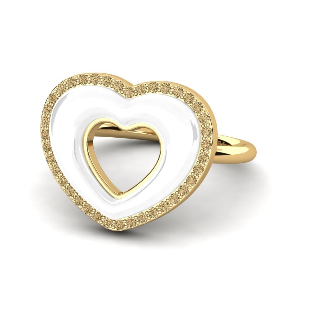Diamante café Anillo Bendel