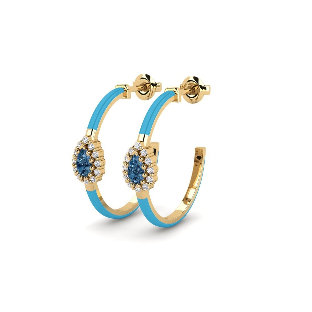 Diamante Azul Pendiente de mujer Bendigo