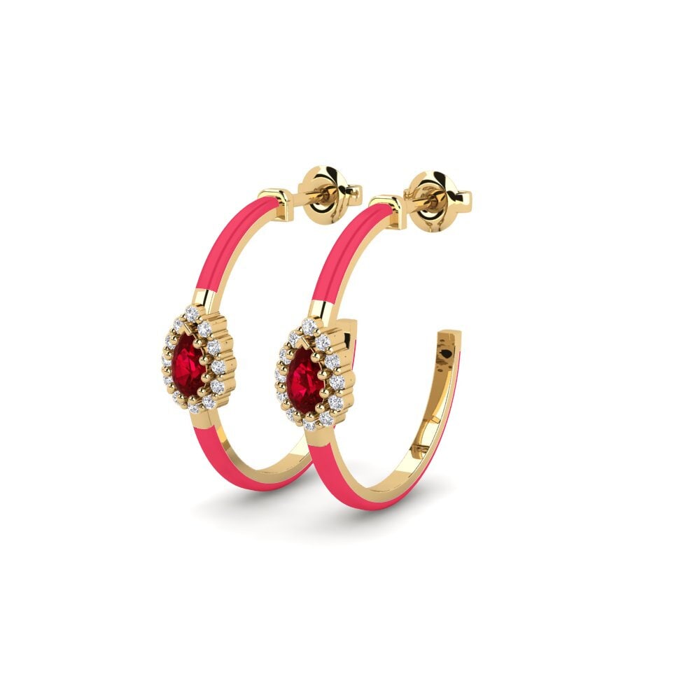 ruby-zirconia ต่างหู Bendigo