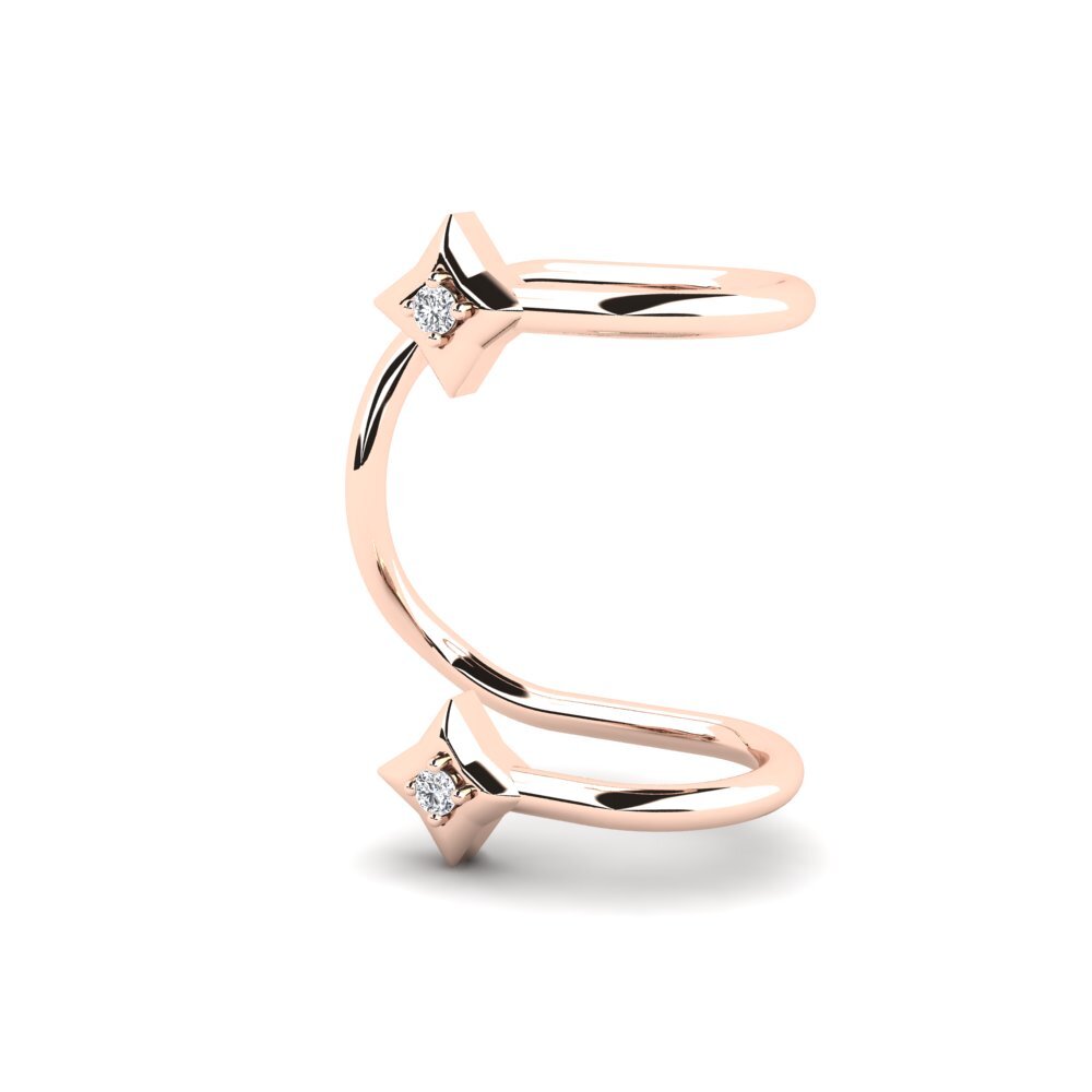 14K Rood Goud Dames Oorbellen Benedic