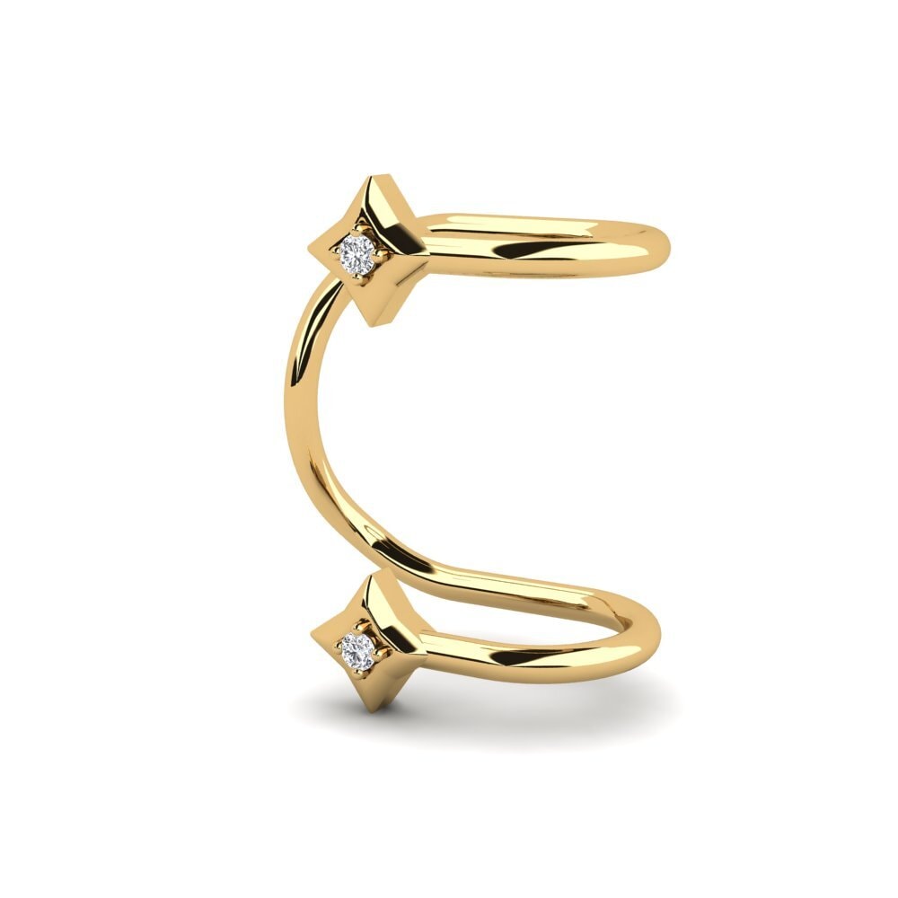 14k Oro Amarillo Pendiente de mujer Benedic