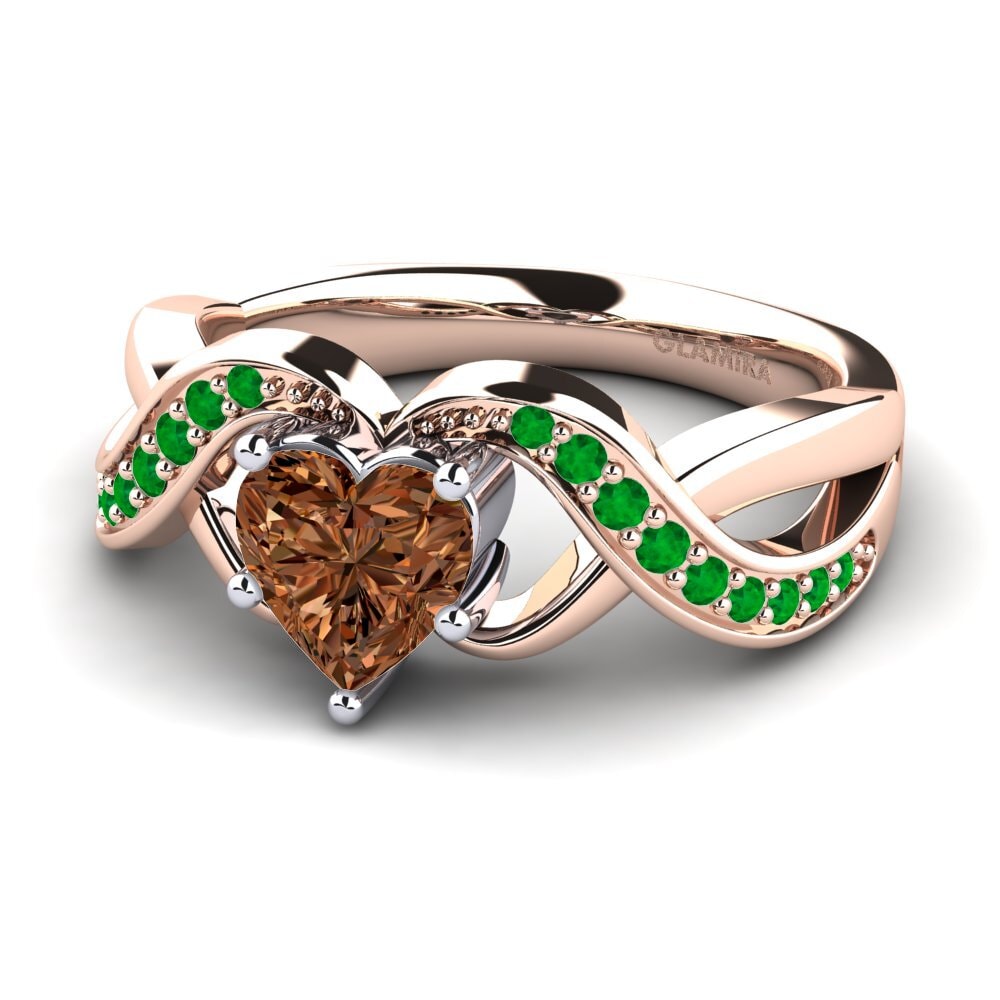 Brown Diamond Engagement Ring Berafia