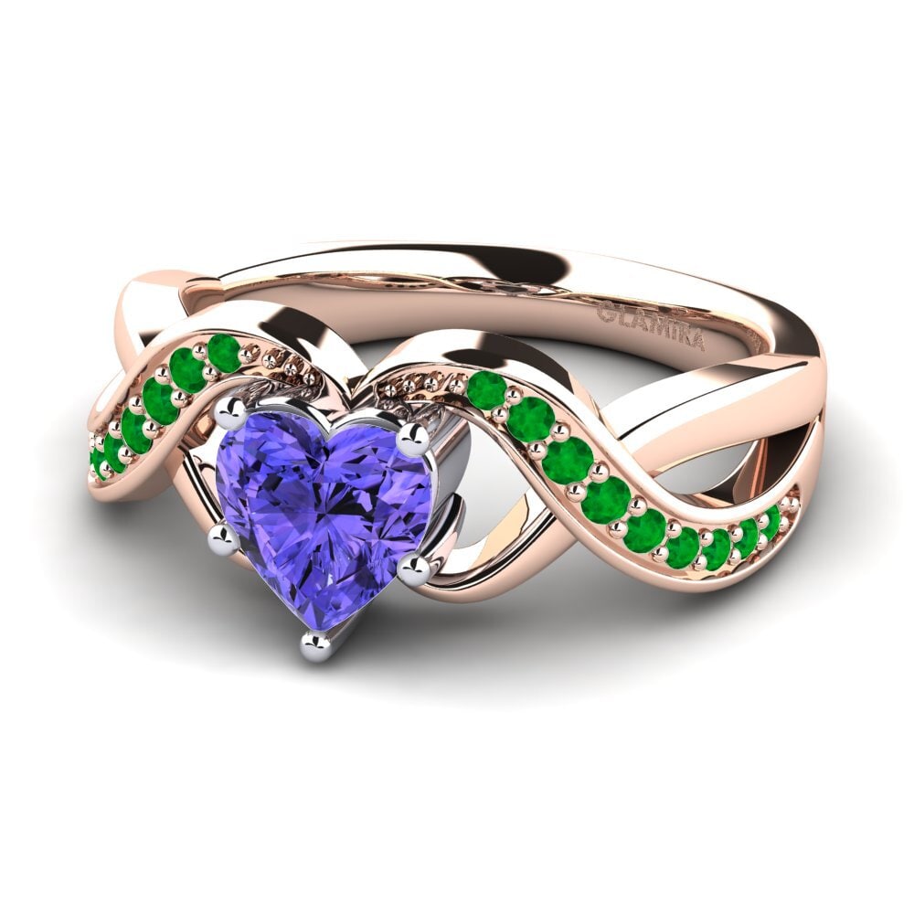 Corazón Anillo de compromiso Berafia