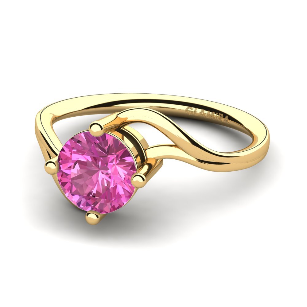 Rosa Topas Forlovelsesring Berangaria 1.0 crt