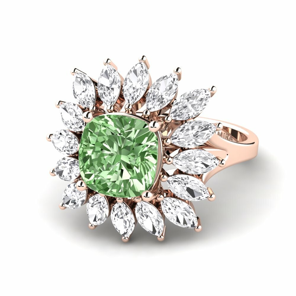 Green Diamond Engagement Ring Berard
