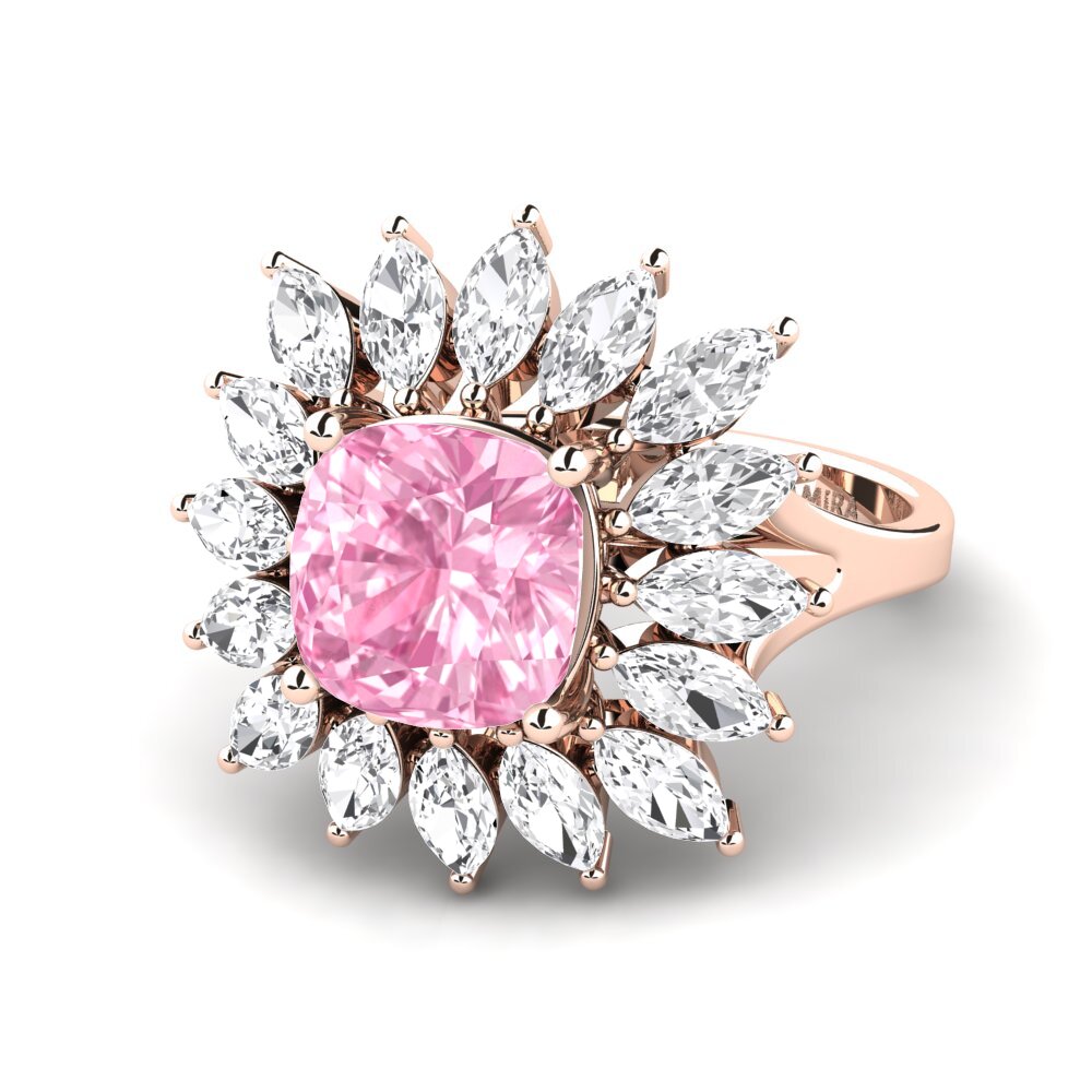 Pink Sapphire Engagement Ring Berard