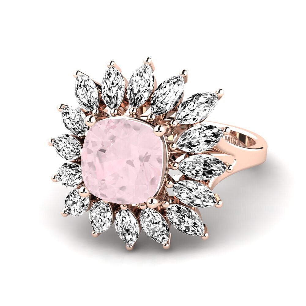 Rose Quartz Engagement Ring Berard