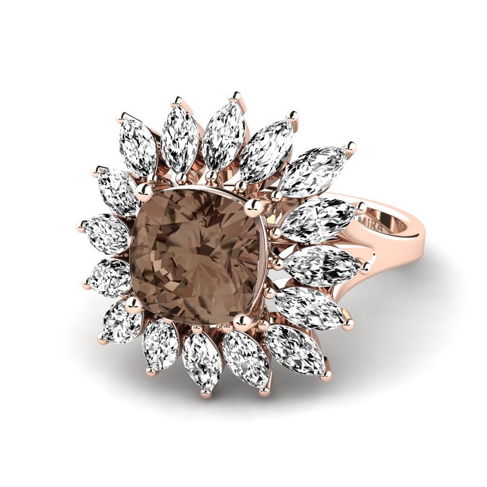 Smoky Quartz Engagement Ring Berard