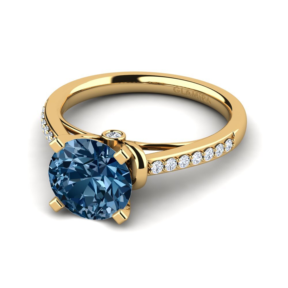 Blue Diamond Engagement Ring Berdina 2.0 crt