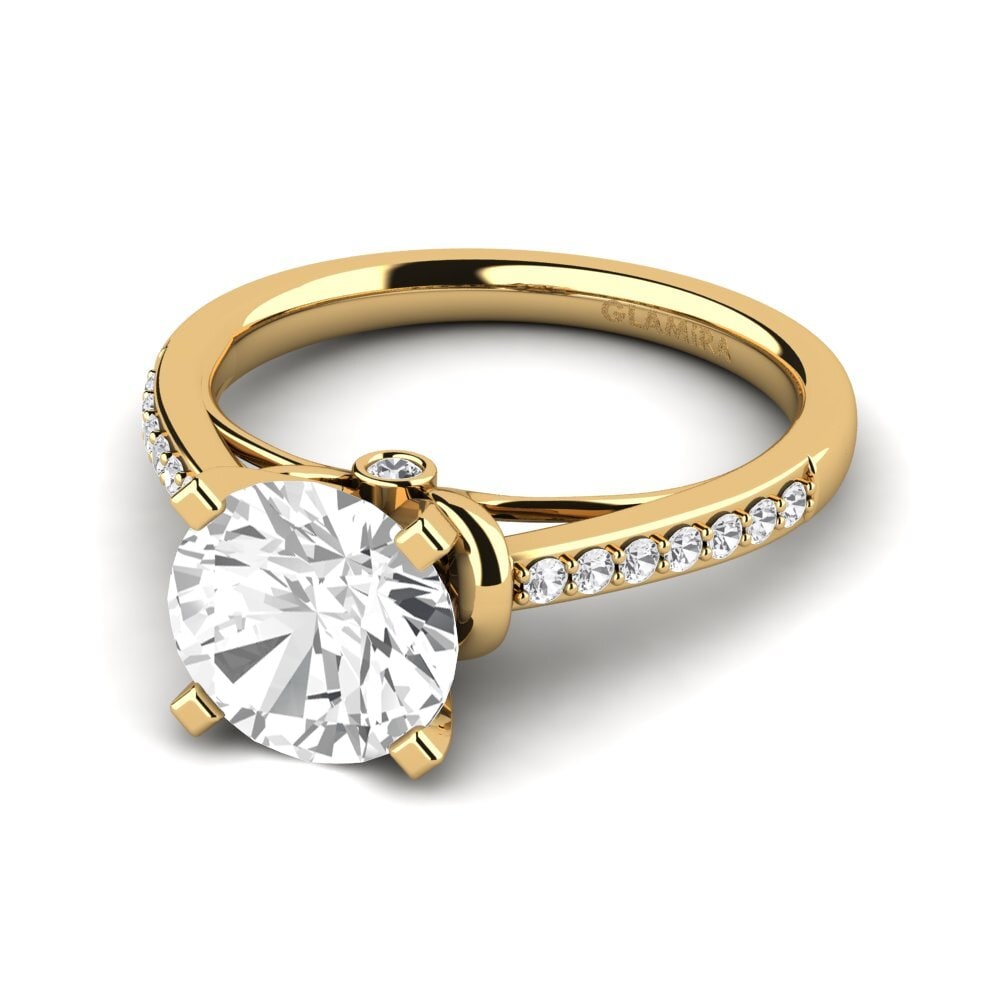Zafiro blanco Anillo de compromiso Berdina 2.0 crt