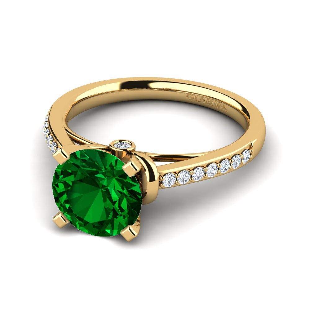 Circonita Verde Anillo de compromiso Berdina 2.0 crt
