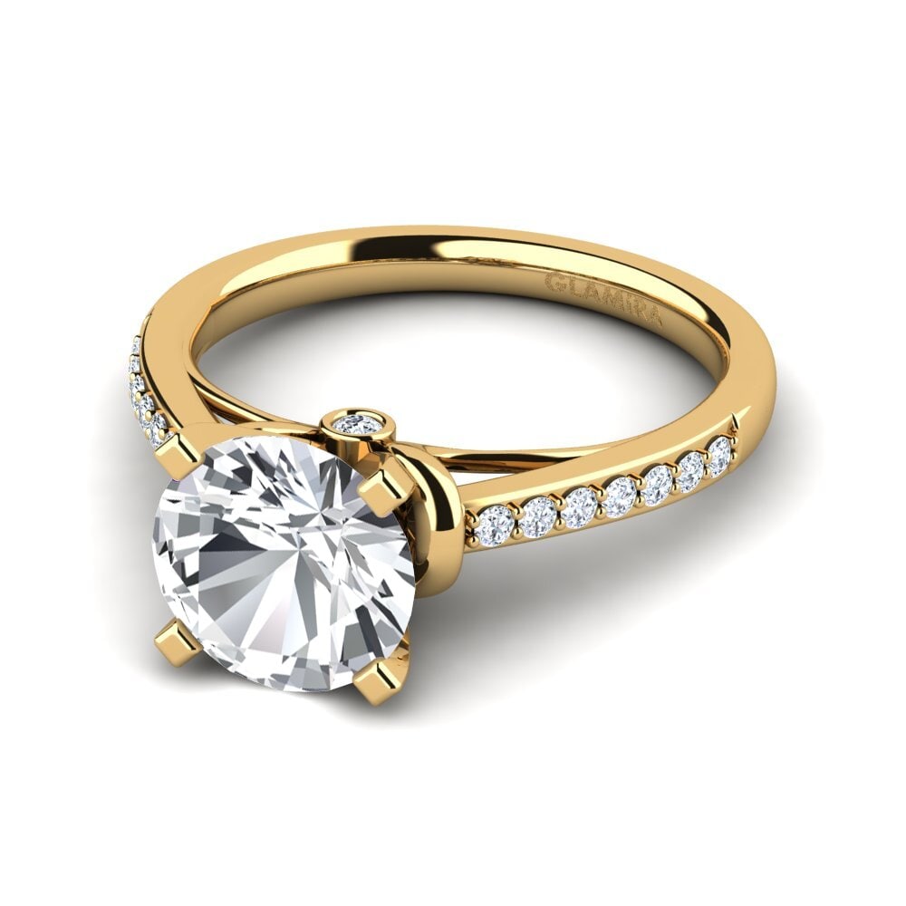 Weißer Zirkon Verlobungsring Berdina 2.0 crt