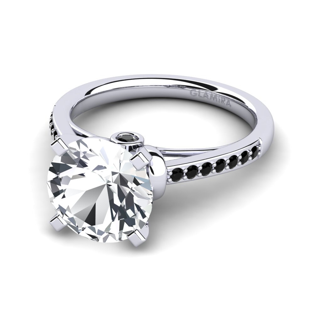 Circón Blanco Anillo de compromiso Berdina 3.0 crt