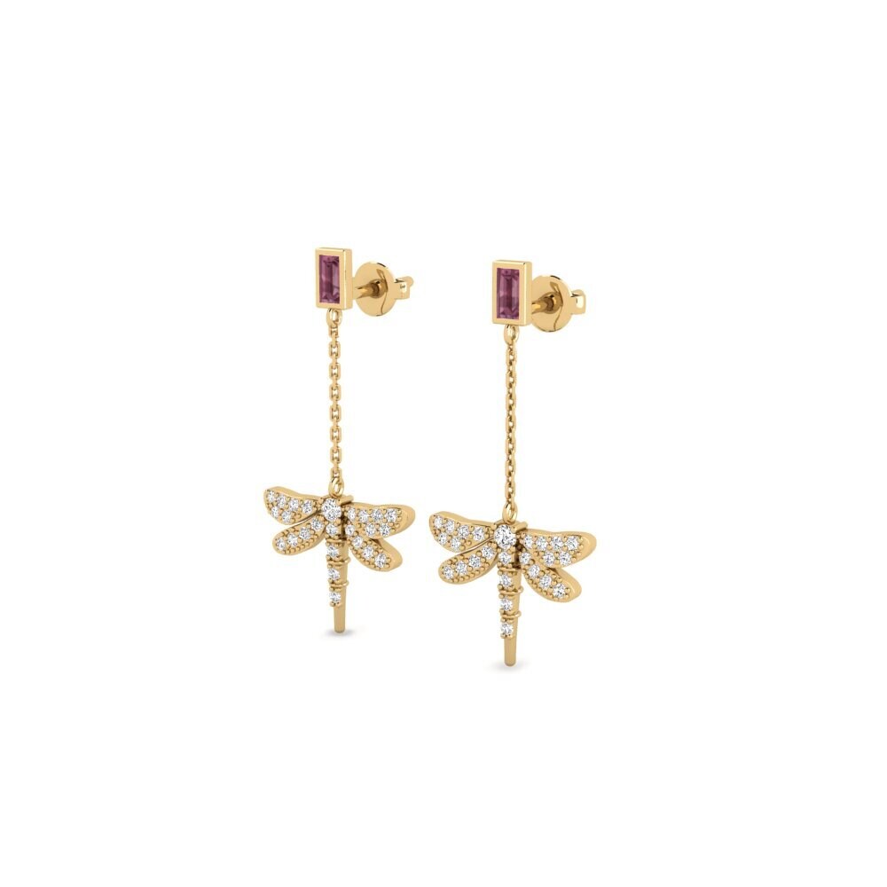 Grenat de Rhodolite Boucle d'oreille femme Berekua
