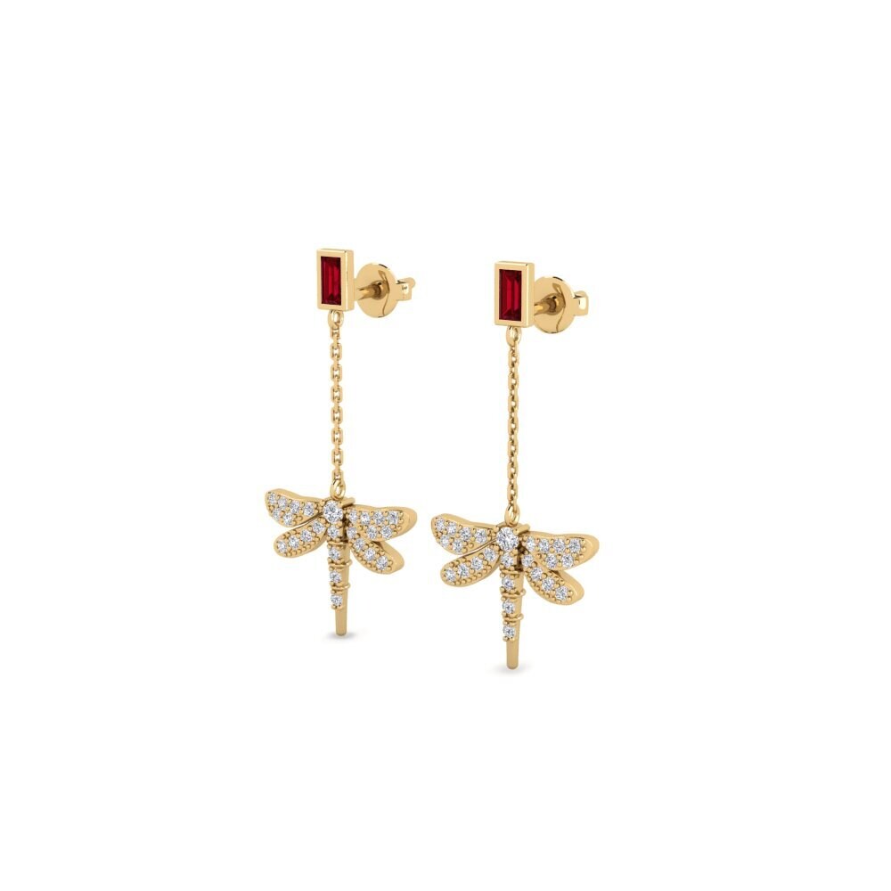 ruby-zirconia Women's ต่างหู Berekua