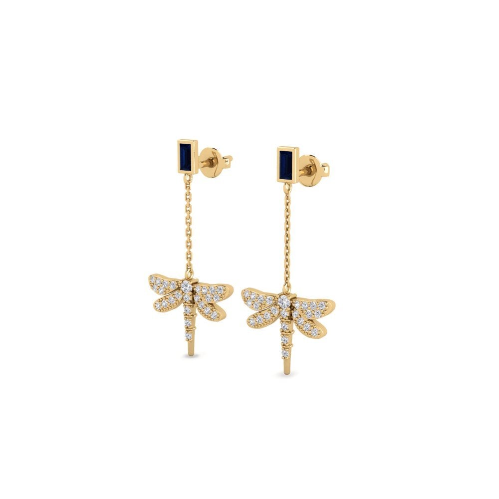 Saphir Boucle d'oreille femme Berekua