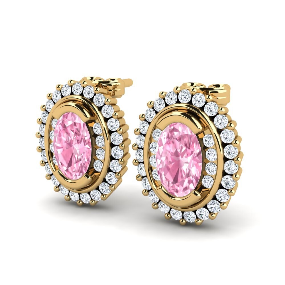Pink Sapphire Women's Earring Beria