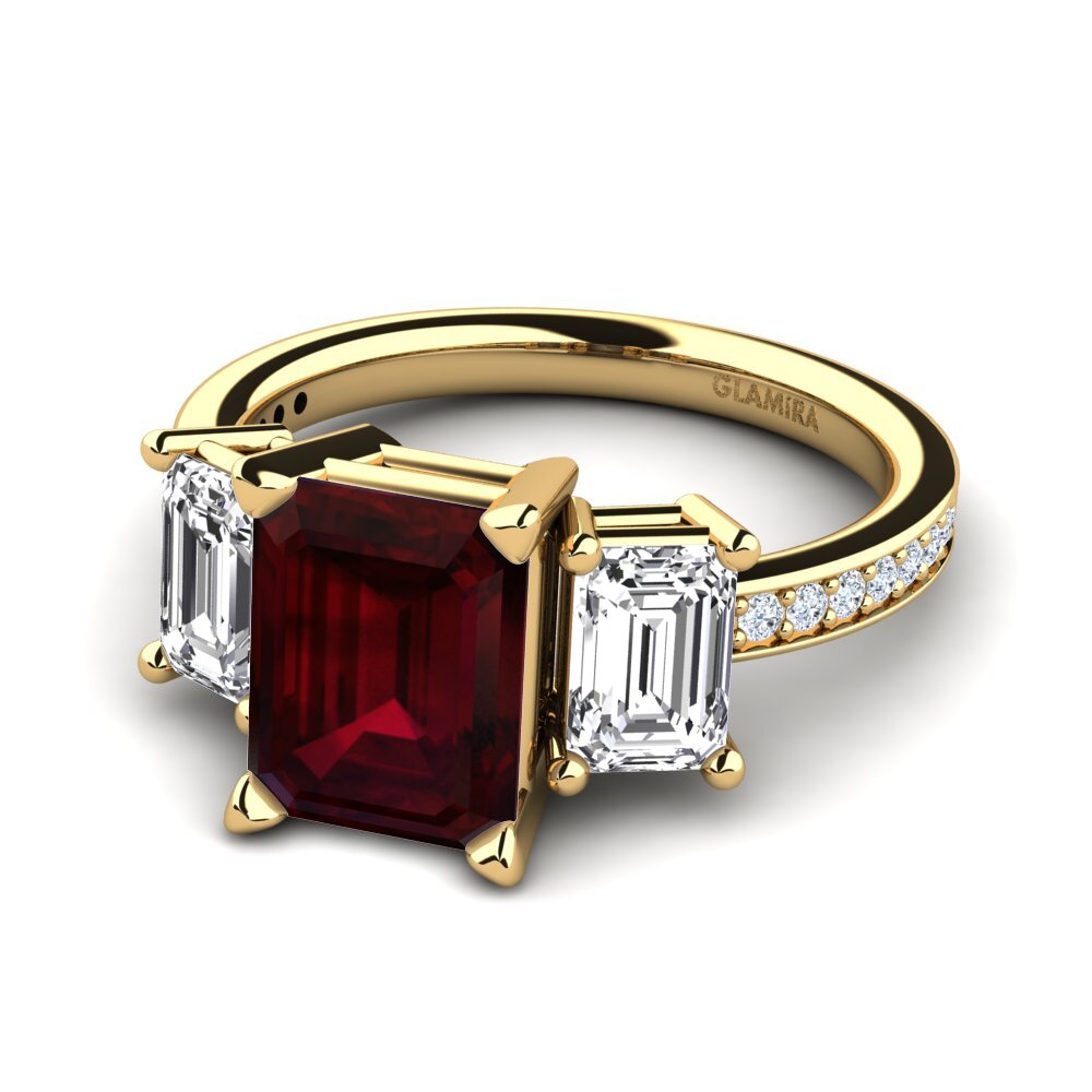 Garnet Engagement Ring Bernie
