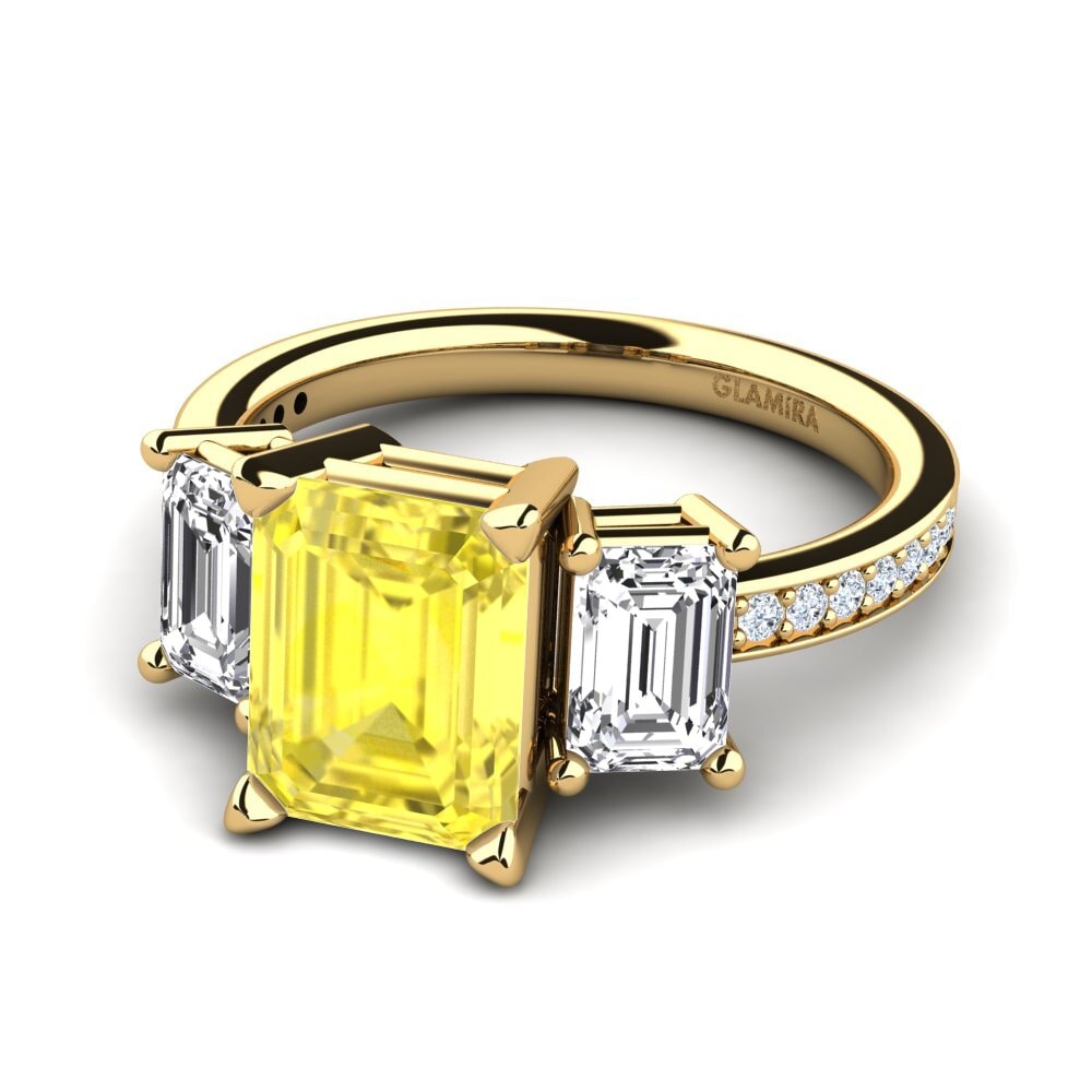 Yellow Sapphire Engagement Ring Bernie