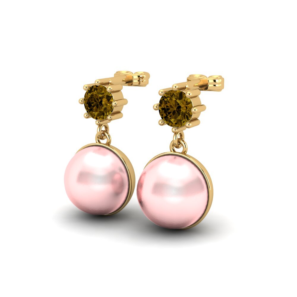 Brown Zircon Women's Earring Bernieceed