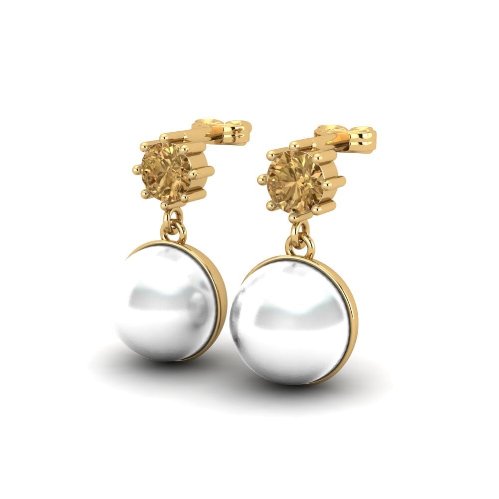 Brown Diamond Women's Earring Bernieceed