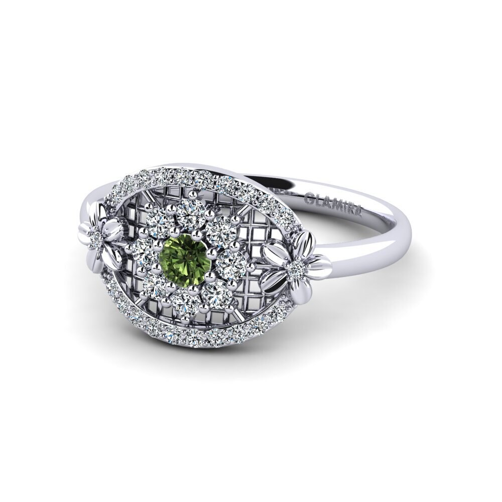 Safira Verde Anel Bertasa