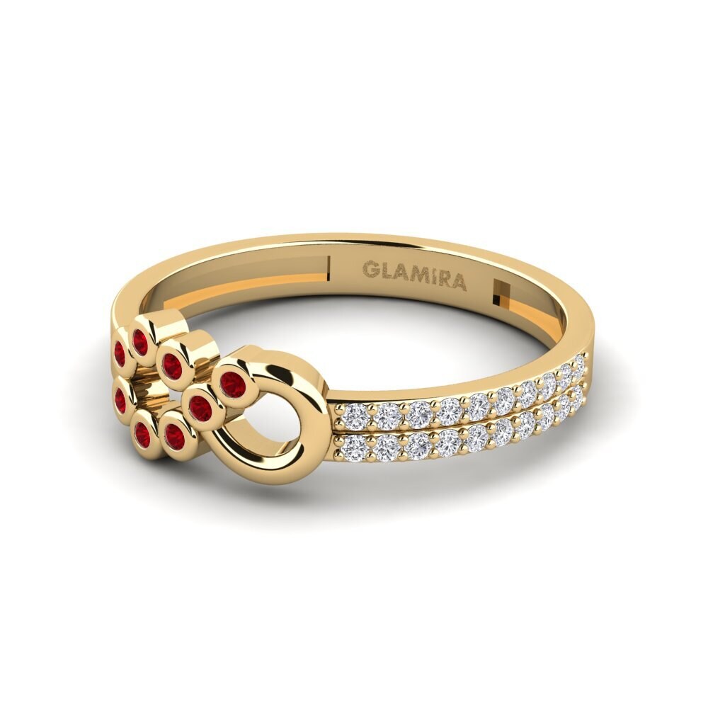 Circonita Roja Anillo Bertemu