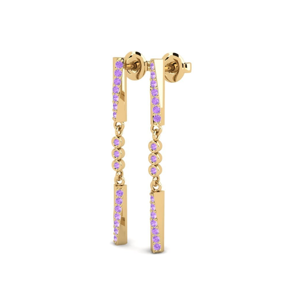Amethyst Damen ohrring Beshile - A