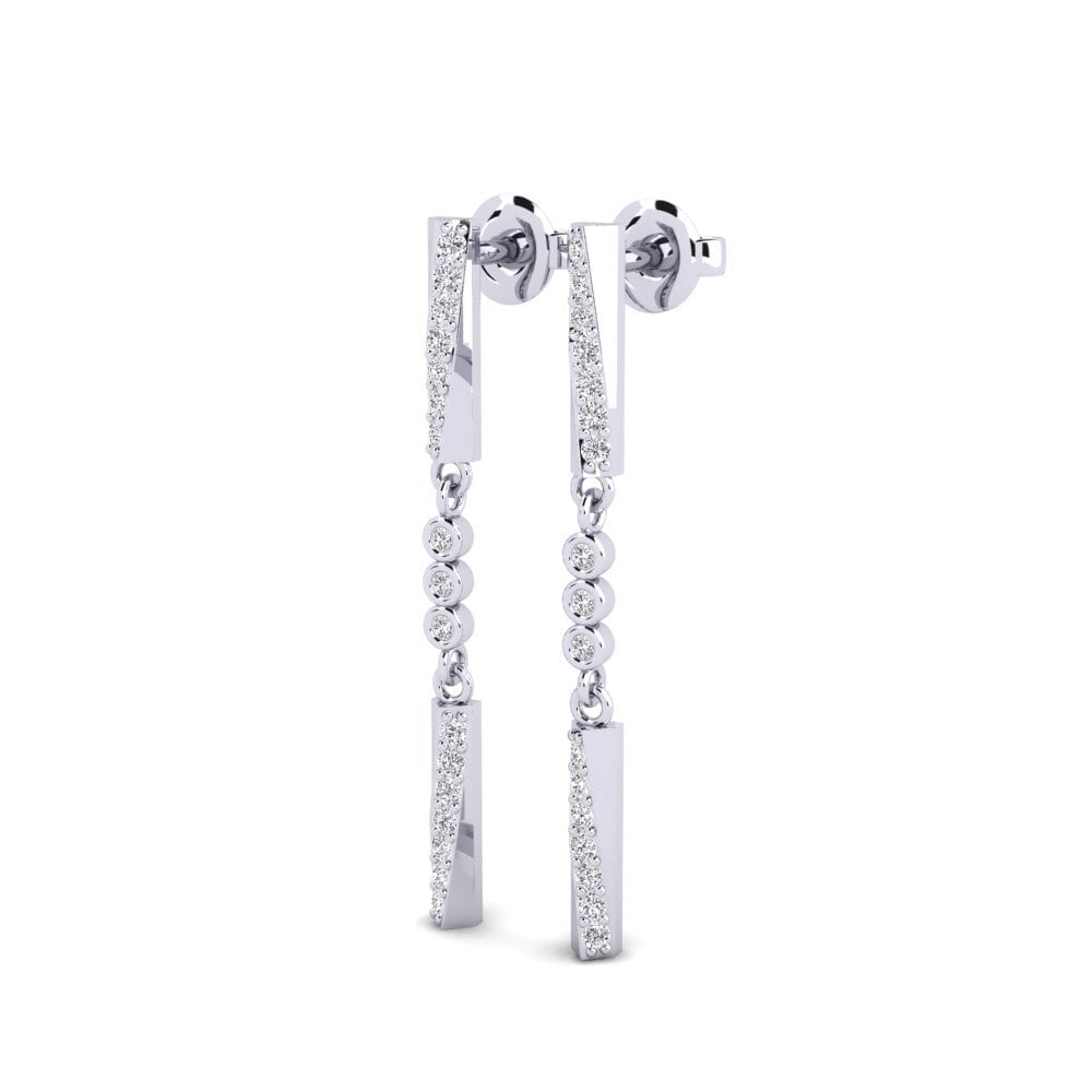 950 Palladium Women's Earring Beshile - A