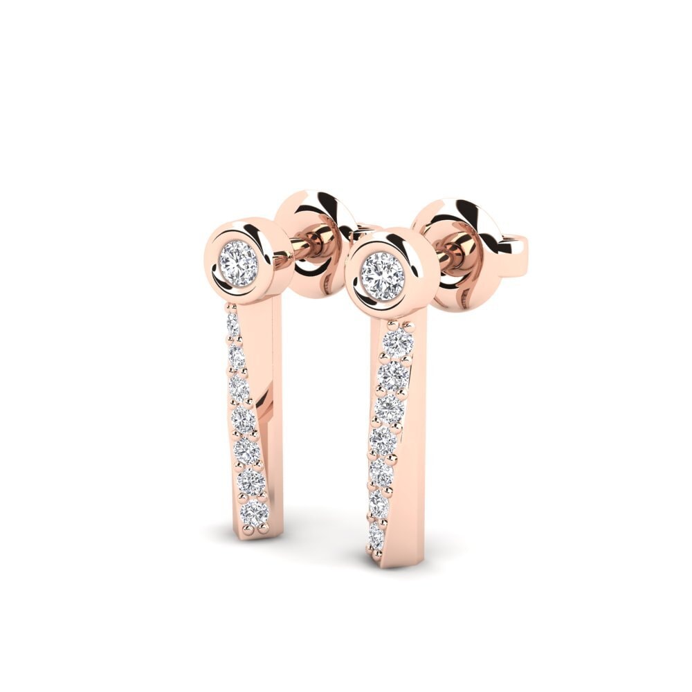 14k Rose Gold Women's Earring Beshile - B