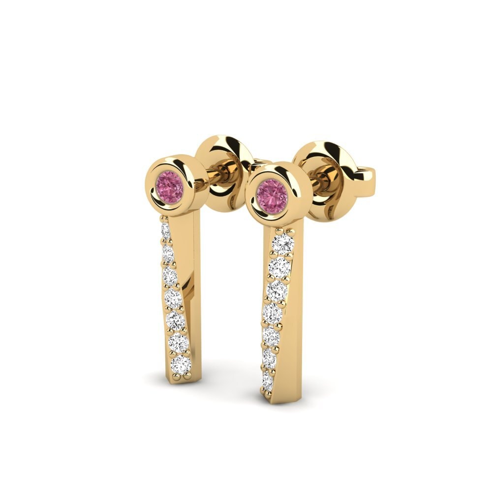 Granate Rhodolite Pendiente de mujer Beshile - B