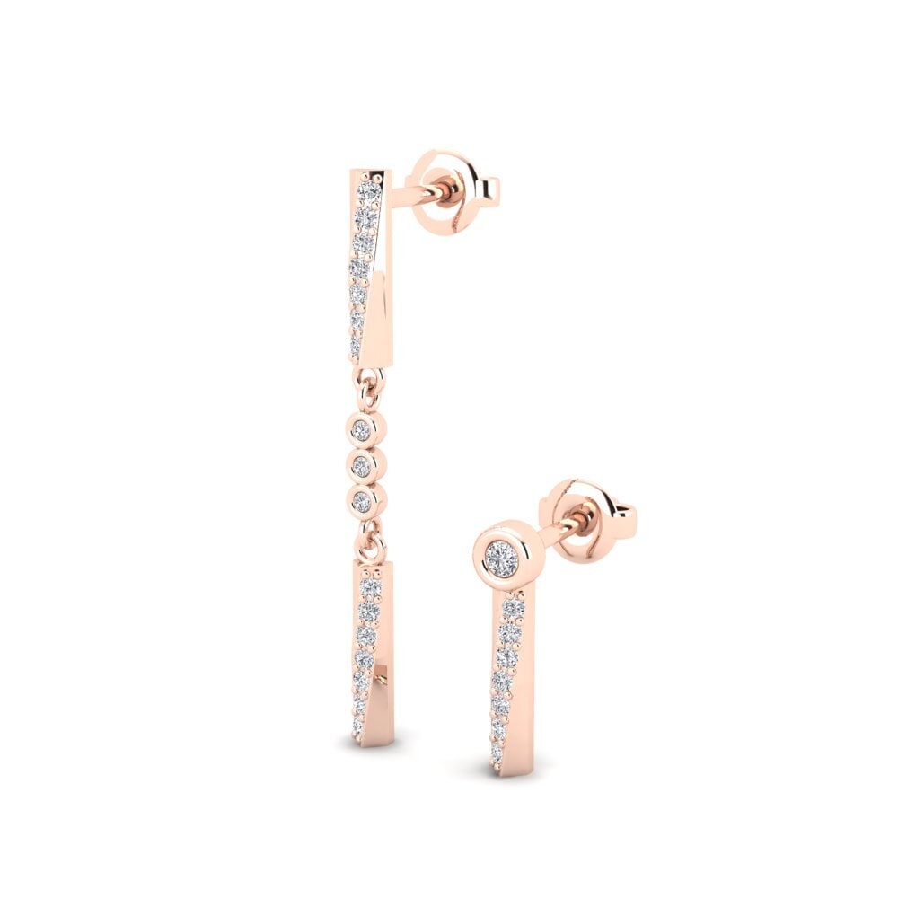 14k Rose Gold Women's Earring Beshile - SET