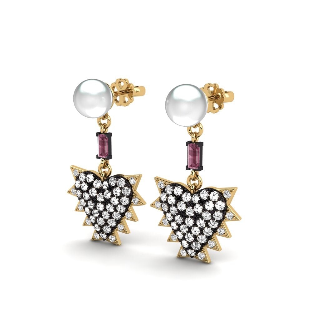 Granate Rhodolite Pendiente de mujer Bestofyou