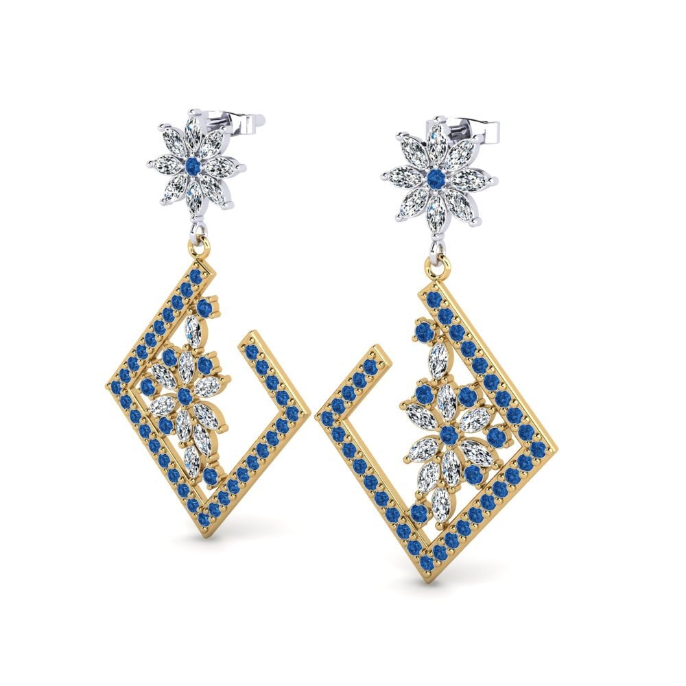 Dark Blue Zirconia Earring Bethanie