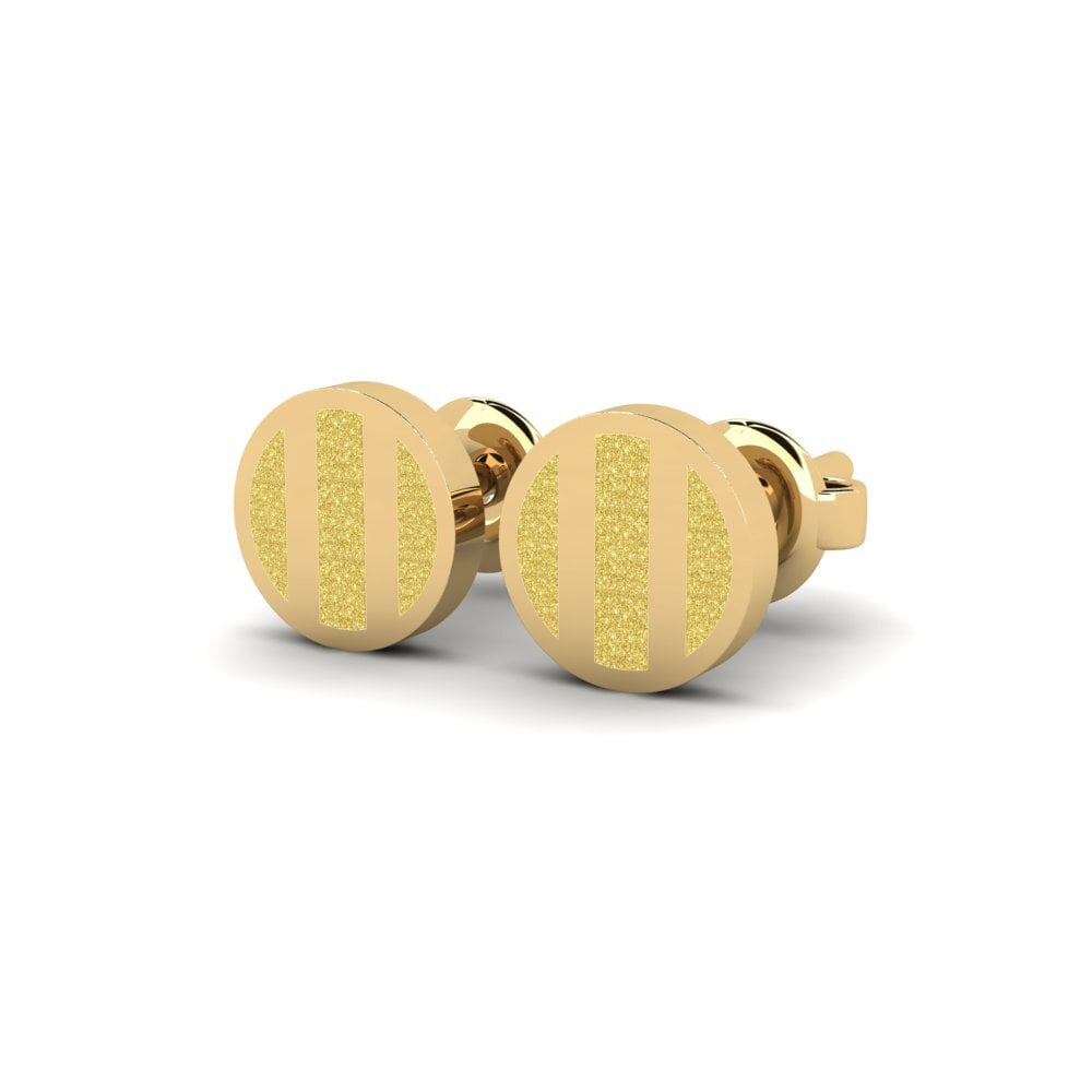 14k Oro Amarillo Pendientes Betrouwen Daughter