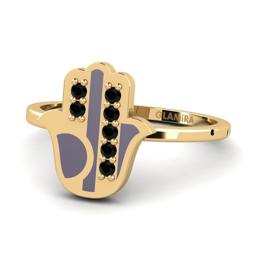 Schwarzer Saphir Ring Bezorgd