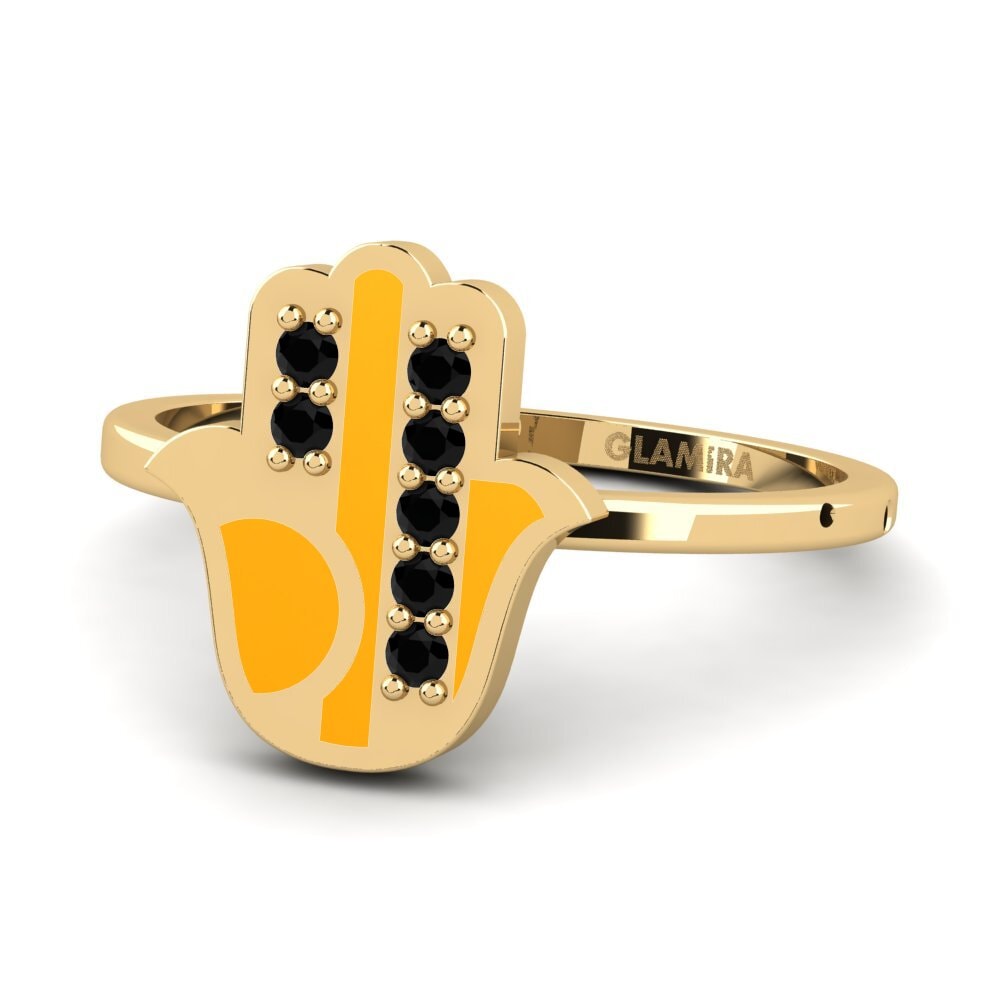 Schwarzer Saphir Ring Bezorgd