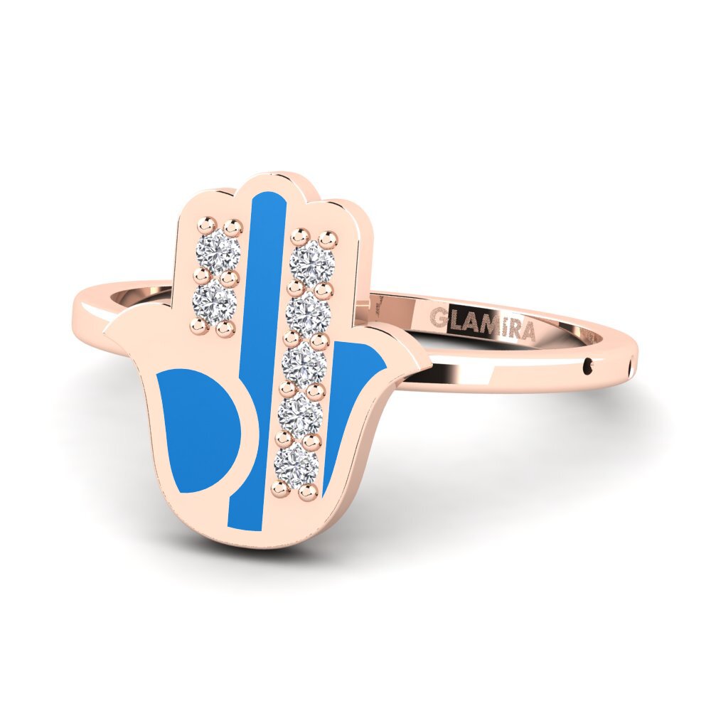 Rotgold 585 Ring Bezorgd