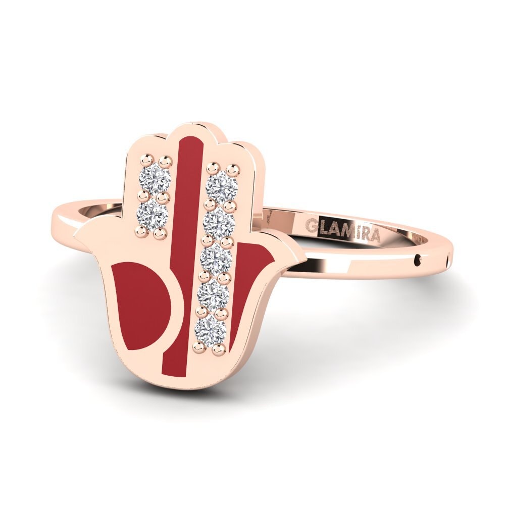 Rotgold 585 Ring Bezorgd