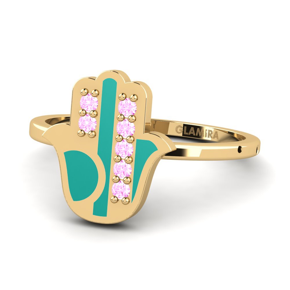 Pink Sapphire Ring Bezorgd