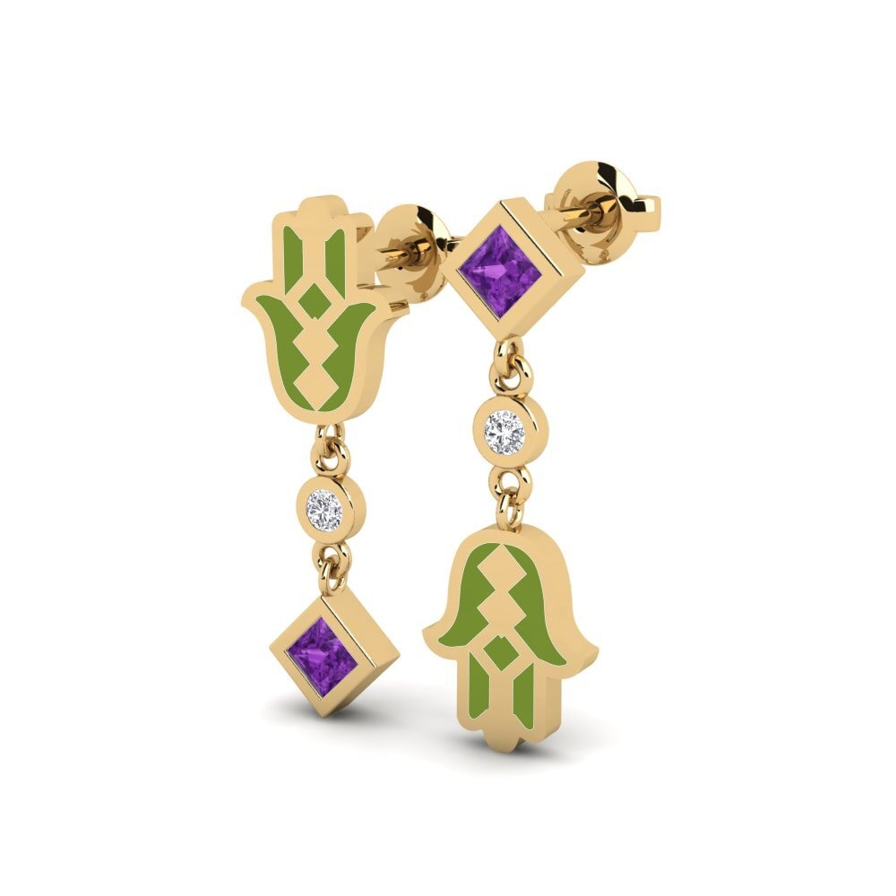 Amethyst Women's Earring Bhaagy
