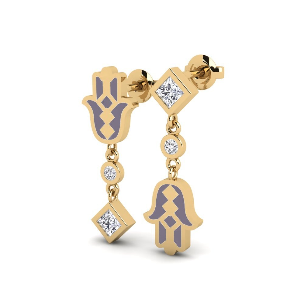 Berlian Anting-anting wanita Bhaagy
